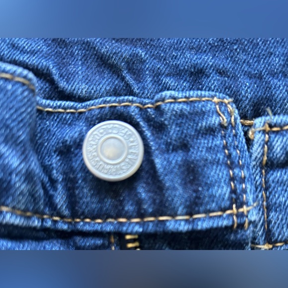 Levi’s Men’s 505 Regular Fit Straight Leg Blue Jeans 42x32 - Picture 4 of 5